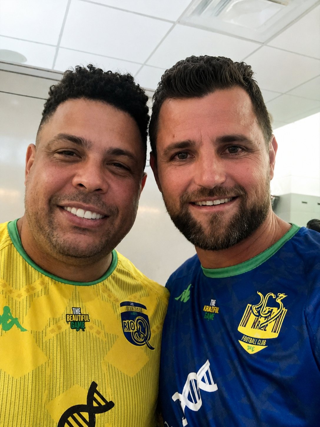 Devala Gorrick with Ronaldo Nazario