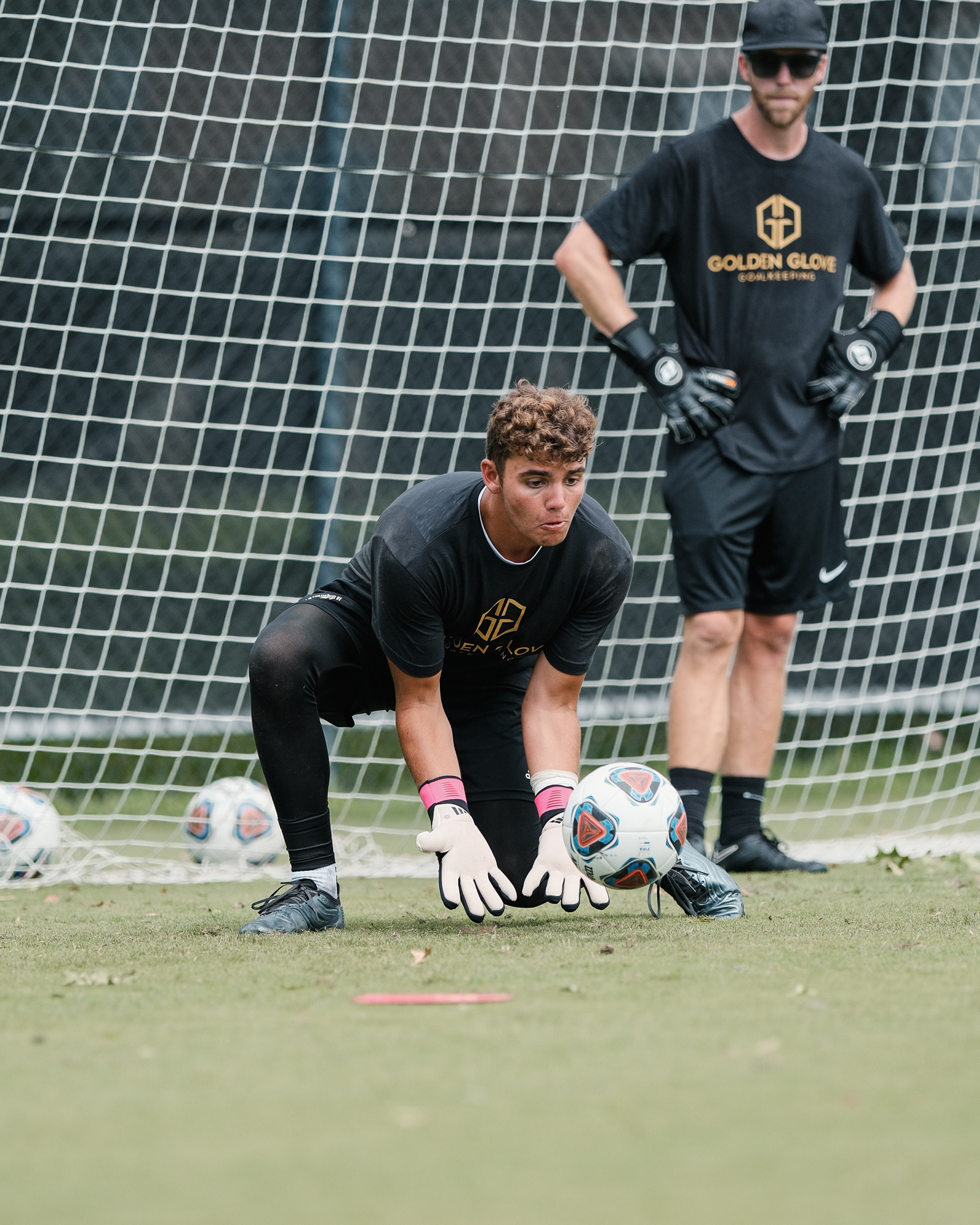 Coach Gorrick watching a training session
